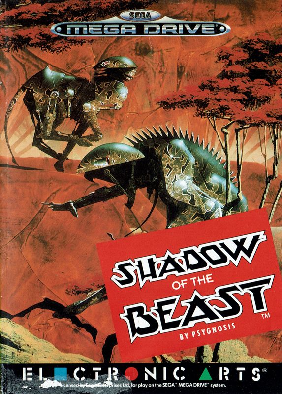 Shadow of the Beast box art for Sega Mega Drive
